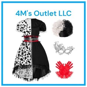 Dalmatian-Inspired Kids Costume Set